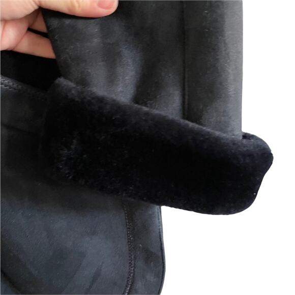 Yves Saint Laurent YSL Suede Shearling Coat Vintage 1970s Rare Black 10 EUC - Picture 8 of 9